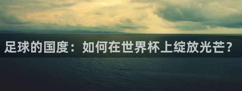 世界杯预选赛直播：足球的国度：如何在世界杯上绽放光芒？